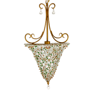1980s Italian Glass Beaded Pendant Light