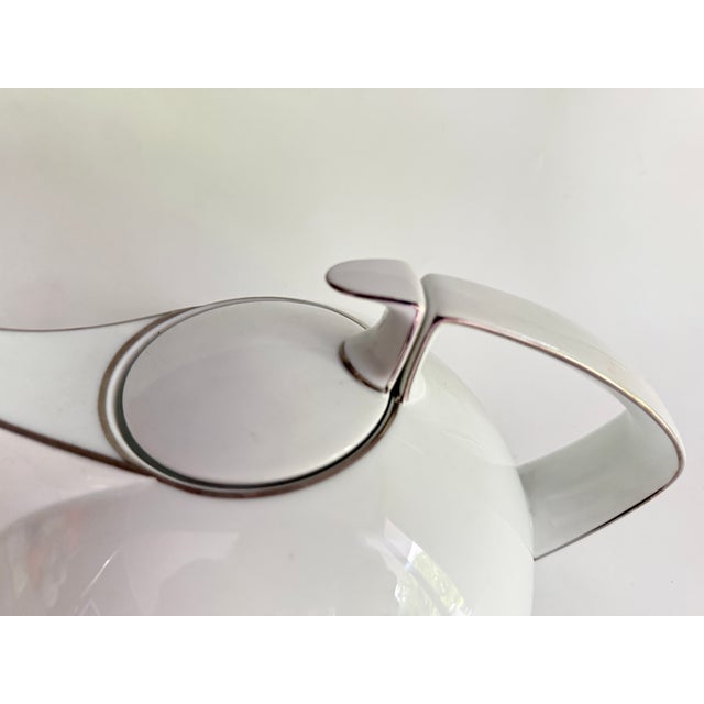 1990s Bauhaus Platin Tac Teapot by Walter Grophius for Rosenthal Studio Linie, Germany, 1992 For Sale - Image 5 of 7
