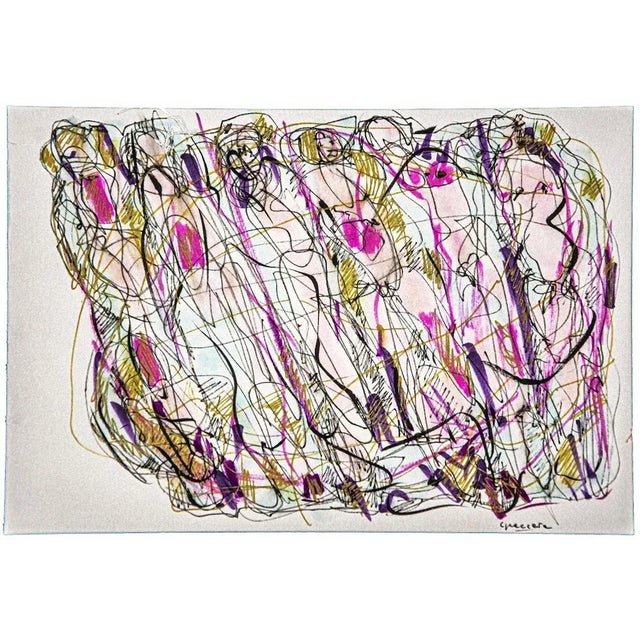 Flowers is a beautiful artwork realized by Maurizio Gracceva in the 2016. Mixed colored ink on paper. Hand signed by the...