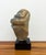 Vintage Hand Carved Abstract Figurative Stone Bust on Black Plinth For Sale - Image 4 of 7
