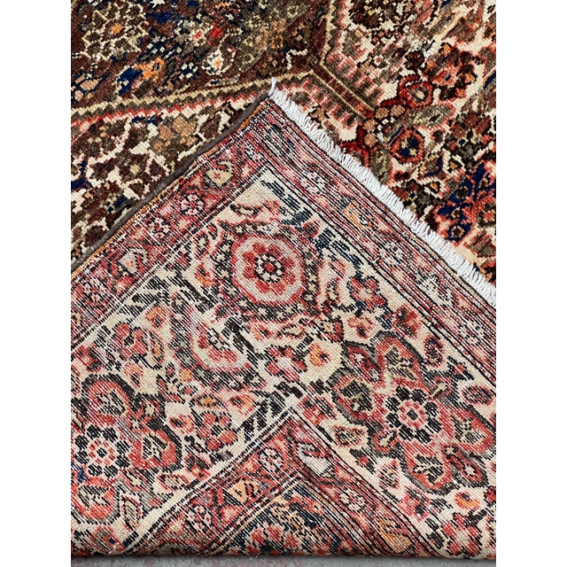 Antique Persian Malayer Wool Rug 4’4” X 6’5” For Sale - Image 4 of 6