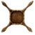 Mid 20th Century Vintage Florentine Hollywood Regency Gilt Wood Side Table with Green Top, 1950s For Sale - Image 5 of 6