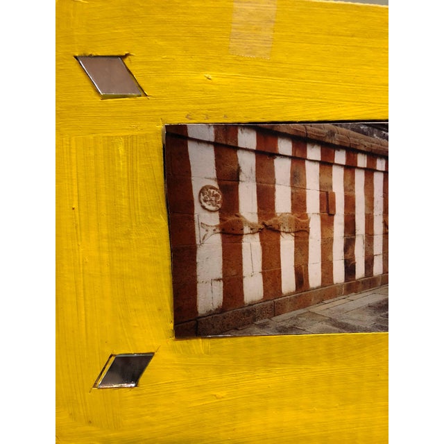 Kim MacConnel, Shravan Belagola, India, 1992, Photo Prints on Cardboard, Collage, Mirror Insets For Sale - Image 4 of 8