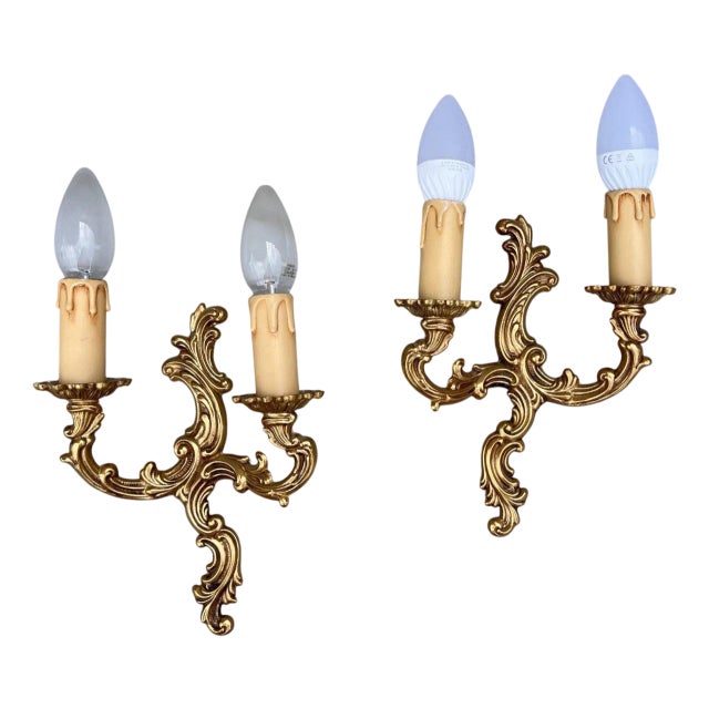 Vintage Wall Lamps, Set of 2 For Sale