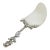 Vintage Italian Handmade Genuine Silver Small Cake Server Rose Pattern For Sale
