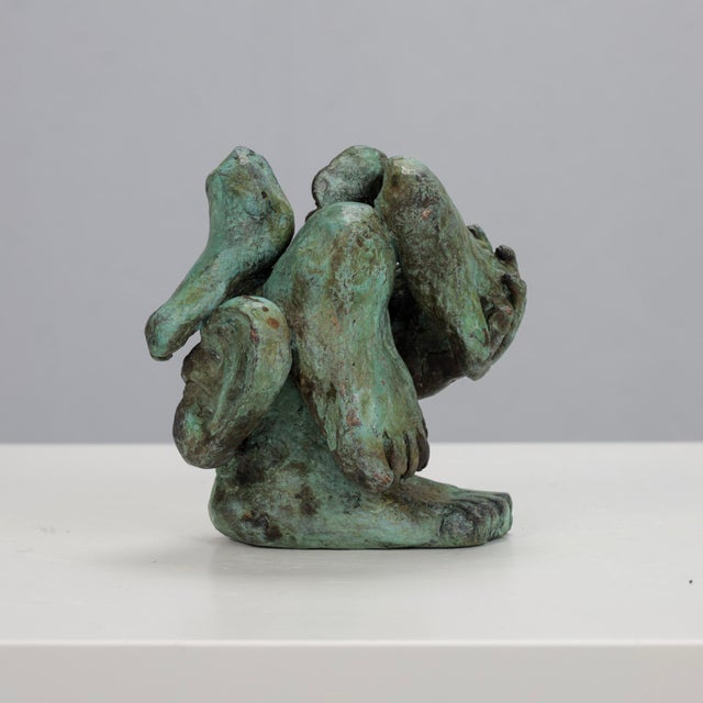 Metal Dutch Artist, Figurative Bronze Sculpture, 1970s, Bronze For Sale - Image 7 of 10