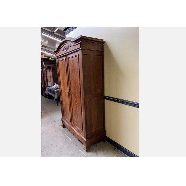 Antique Art Nouveau Wardrobe, 1900 For Sale - Image 10 of 11