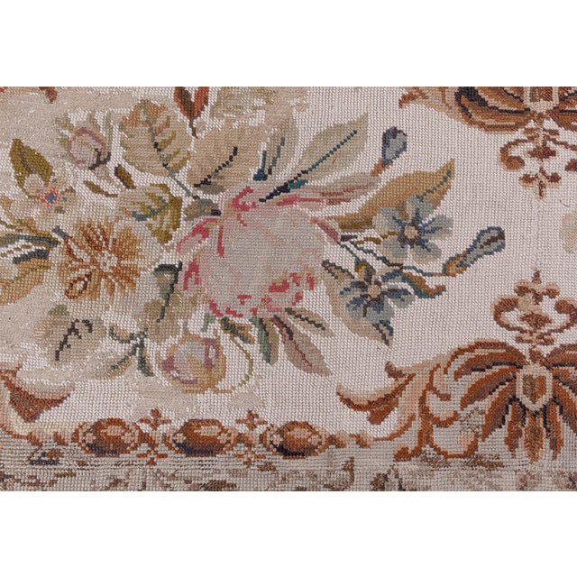Antique 19th Century European Needlepoint Rug For Sale - Image 9 of 9