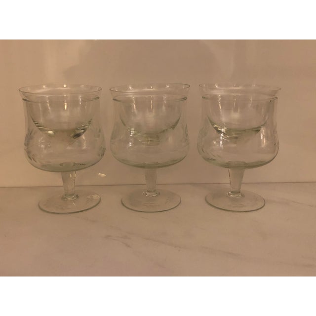 Glass 1960s Avitra Handmade Crystal Shrimp Cocktail Glasses & Inserts- 12 Pieces For Sale - Image 7 of 10