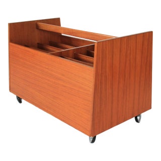 1960's Teak Magazine Rack by Rolf Hesland for Bruksbo For Sale