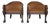 Baker Furniture Regency Style Cognac Velvet Tub Chairs Pair For Sale