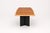 Vintage design table with varnished two tone wood top and black MDF legs.Condition Good, age related wear and marks,...