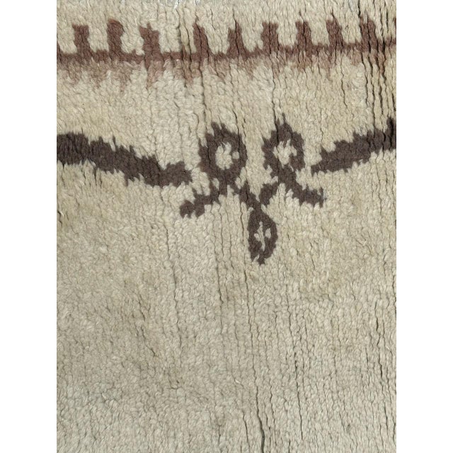 Beige Mid-Century Moroccan Art Deco Design Rug, 1940s For Sale - Image 8 of 12