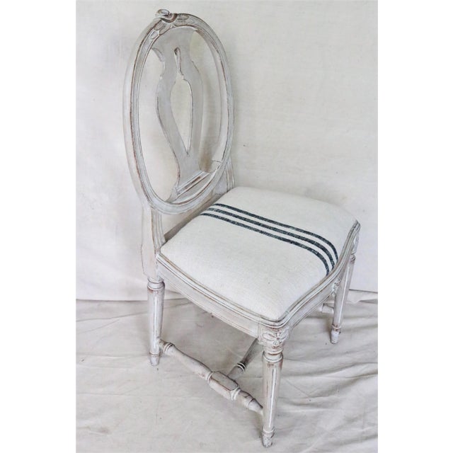 Mid 19th Century Mid 19th Century Swedish Gustavian Dining Chairs, Set of 6 For Sale - Image 5 of 13