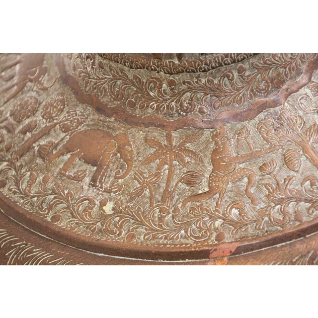 Antique Copper Vase with Hindu Scenes, 19th Century For Sale In Palm Springs - Image 6 of 13
