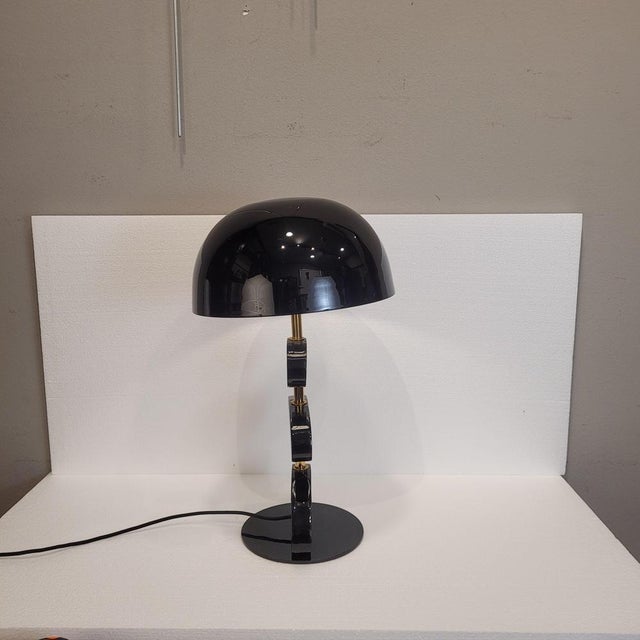 Livello Table Lamp in Lacquered Wood and Metal from Chehoma, France, 2010s For Sale - Image 9 of 17