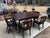 1960s One Drop Leaf Table and Seven Chairs For Sale In Raleigh - Image 6 of 7