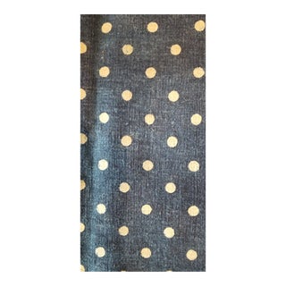 1920s Homespun Polk Dot Indigo Grain Sack For Sale