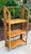 Boho Chic Vintage Burnt Bamboo Folding Shelf For Sale - Image 3 of 14