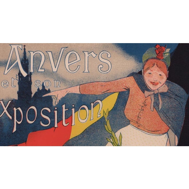 Henri Evenepoel, Anvers et son Exposition from Les Maîtres de L'Affiche, 1898, Original Lithograph For Sale - Image 3 of 12