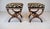 Curule Form Stools / Benches in Leopard Velvet, Circa 1955, Italy For Sale - Image 4 of 13