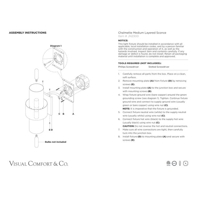 2020s Julie Neill for Visual Comfort Signature Chalmette Medium Layered Sconce in Gild For Sale - Image 5 of 5