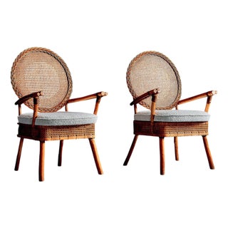 German Bouclé Armchairs, 1960s, Set of 2 For Sale