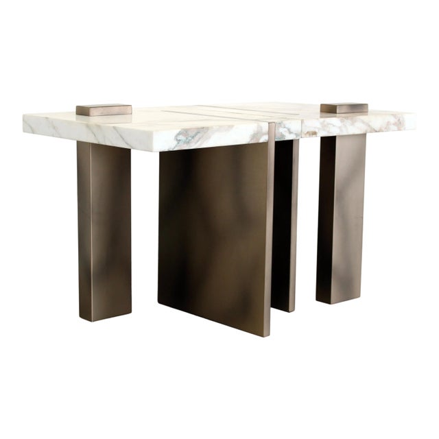 Brutalist Marble Capri Side Tables by Studio Sam London, 2010s, Set of 2 For Sale - Image 11 of 18