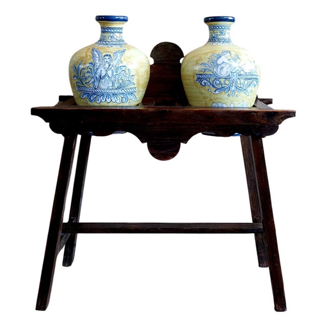 Antique Earthenware Vases from Puente Del Arzobispo, 1890 For Sale