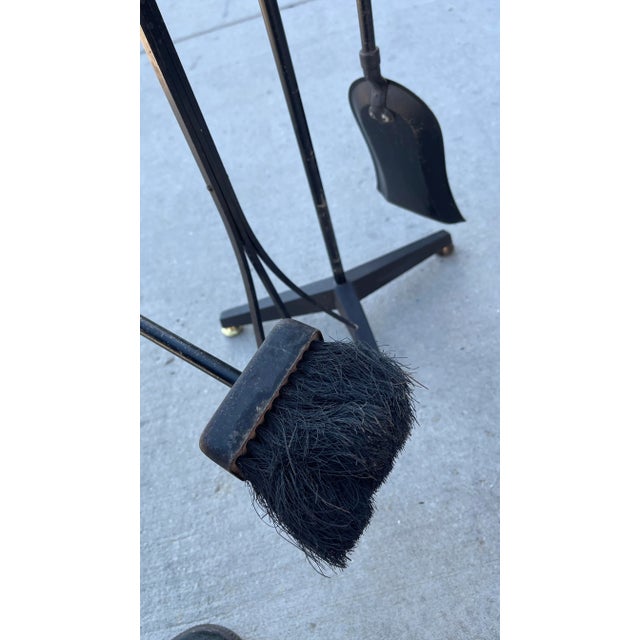 Bennett Co. Vintage Mid Century Modernist Donald Deskey Fireplace Tool Set, 4 Pieces For Sale - Image 4 of 11