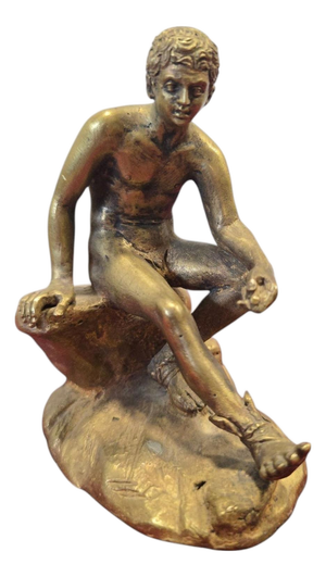19th Century Grand Tour Bronze of Hermes Seated on a Rock