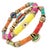 Early 21st Century Colorful Jasper Guardian Evil Eye & Heart Charm Bracelet Set For Sale - Image 5 of 6