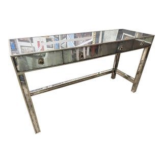 John Richard Eglomise Mirrored Vanity Table For Sale