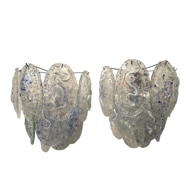 Wall Lamps with Murano Glass Stems, 1970s, Set of 2 For Sale - Image 6 of 10