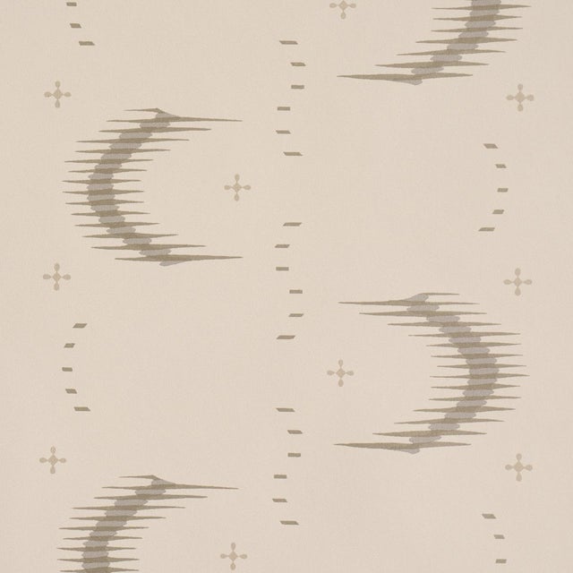 Contemporary SAMPLE - Schumacher Aristelle Wallpaper In Warm Silver For Sale - Image 3 of 6