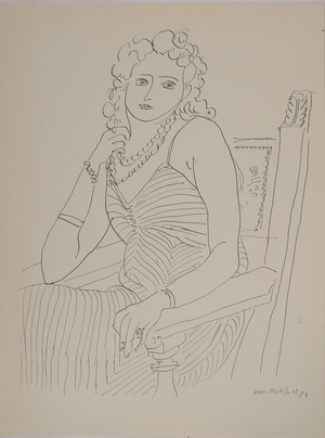 Henri Matisse, Femme élégante, Lithograph