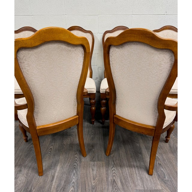 Vintage Stanley Furniture French Louis Provincial Dining Chairs - Set of 6 For Sale - Image 12 of 14