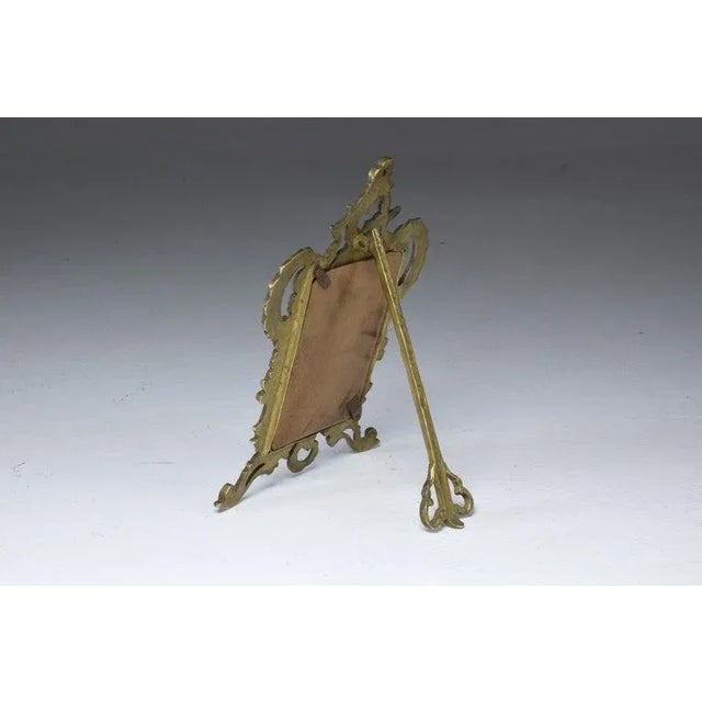 Early 20th-Century French Cast Brass Picture Frame, Victorian Revival For Sale - Image 4 of 13