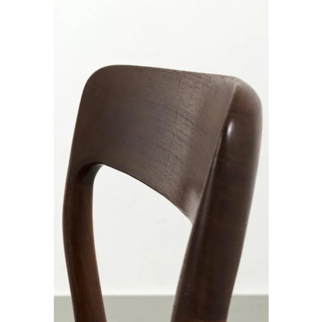 Brown Model 75 Chairs by Niels Otto N. O. Møller, Set of 3 For Sale - Image 8 of 12