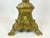 Metal Large French Brass Altar Candlestick, 1920s For Sale - Image 7 of 13