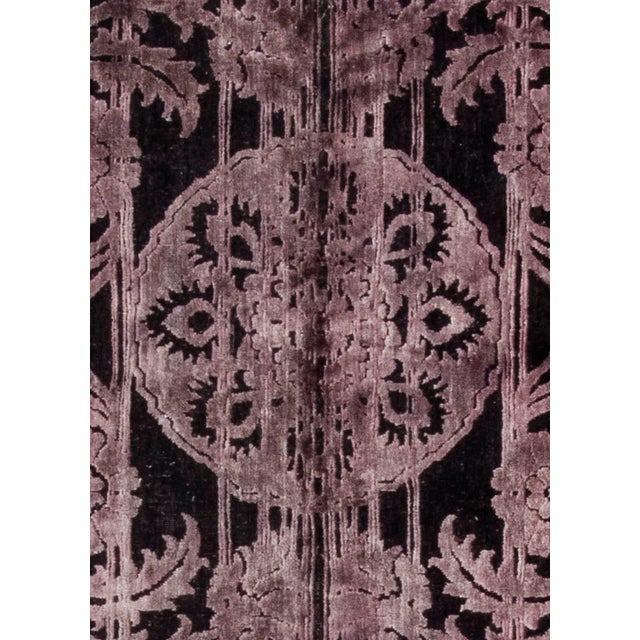 Modern hand-tufted purple Indian wool carpet by Doris Leslie Blau. Size: 7'4" × 11'10" (223 × 360 cm). Made with the...