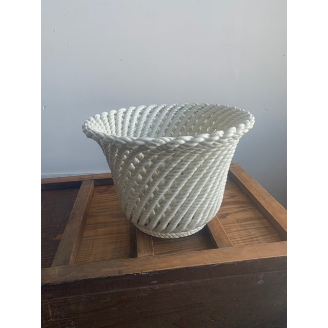 Italian Flower Pot - Glazed For Sale In Providence - Image 6 of 9