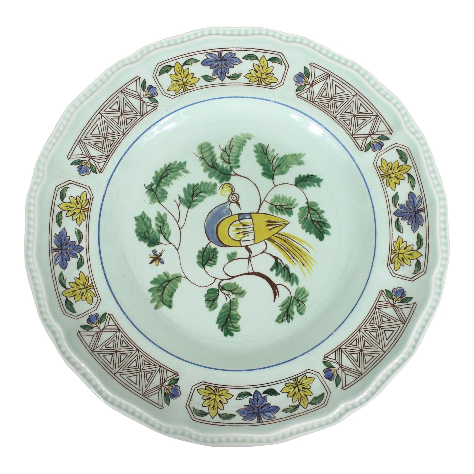 1974 Java Bird by Kensington Staffordshire England Pale Aqua Ironstone ...