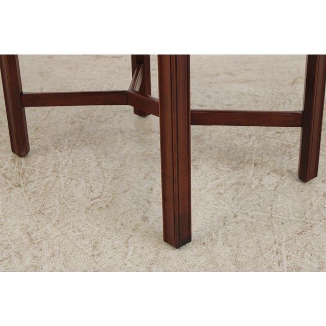 Henkel Harris Cherry 2 Drawer Drop Leaf Table For Sale - Image 13 of 15