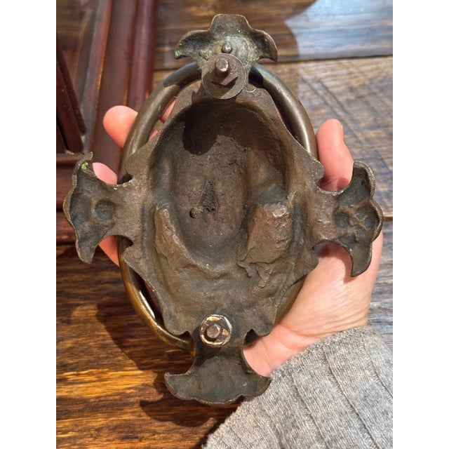 Antique Bronze 19th Century William Shakespeare Doorknocker For Sale In Pittsburgh - Image 6 of 9