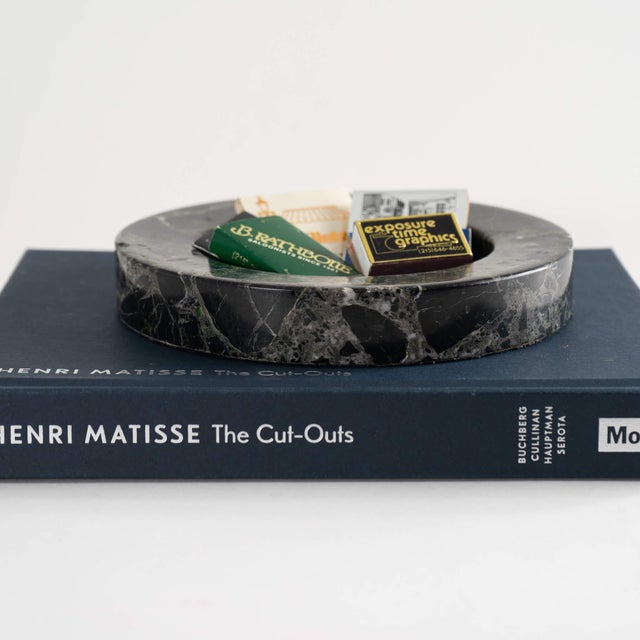 Vintage Black Marble Ashtray Catchall Chairish