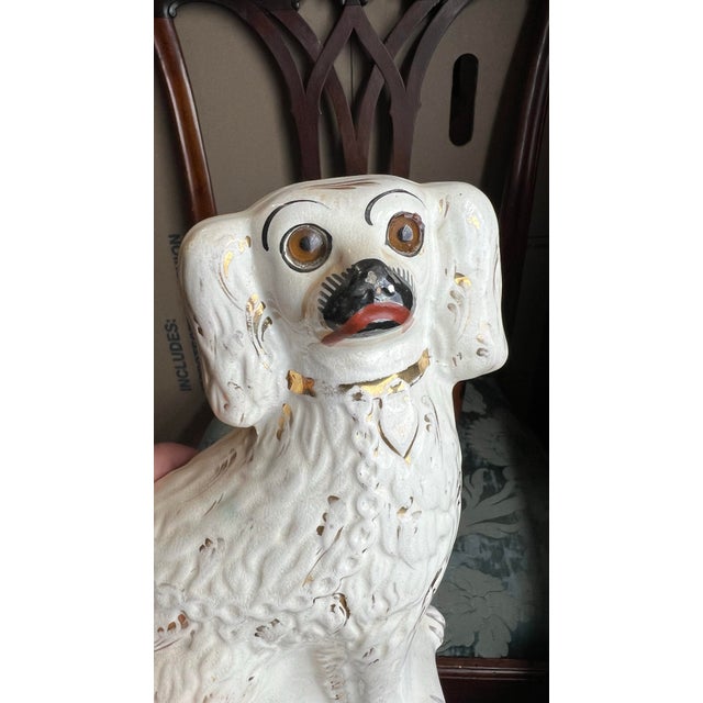 Antique English Staffordshire Spaniel Dog, Circa 1850's For Sale - Image 12 of 12