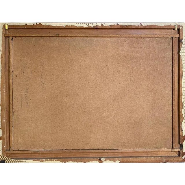 Blue U. Montini, Marina, 1900s, Oil on Panel, Framed For Sale - Image 8 of 9