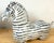 Pair of Italian Mid-Century Modern Glazed Pottery Zebra Sculptures in the Style of Raymor A whimsical and highly...