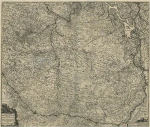 Map of the South of the the Netherlands and the North of Belgium, 1680